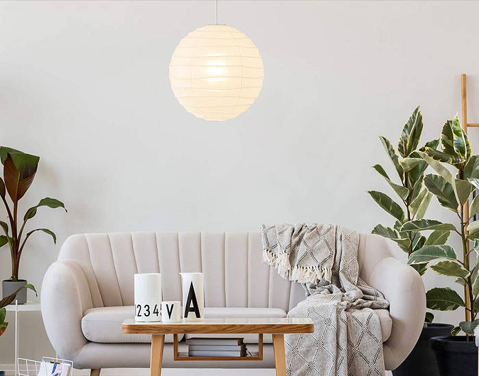 Noguchi Ceiling Lamp 30D/37D/45D/55D by Akari Pendant Lamps