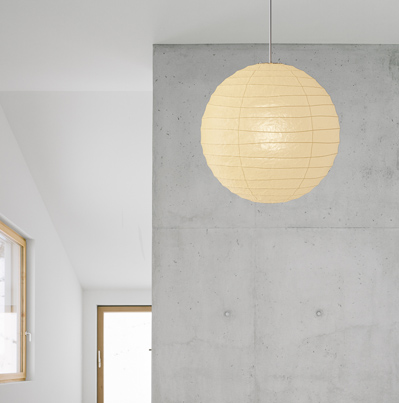 Noguchi Ceiling Lamp 75D/100D by Akari Pendant Lamps