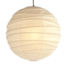Noguchi Ceiling Lamp 75D/100D by Akari Pendant Lamps